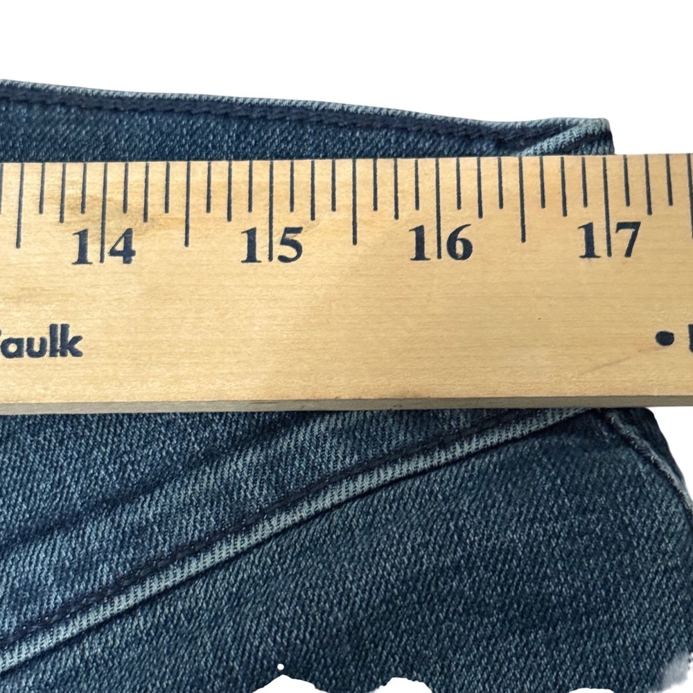 7 For All Mankind Slimmy Slim Fit Jeans Mens 34 Medium Wash Denim Stretch - Picture 4 of 8